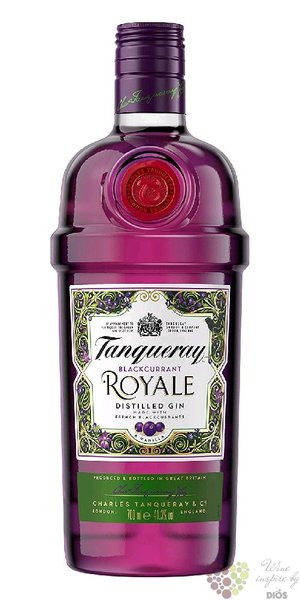 Tanqueray  Blackcurrant Royale  flavored English gin 41.3% vol.  0.70 l