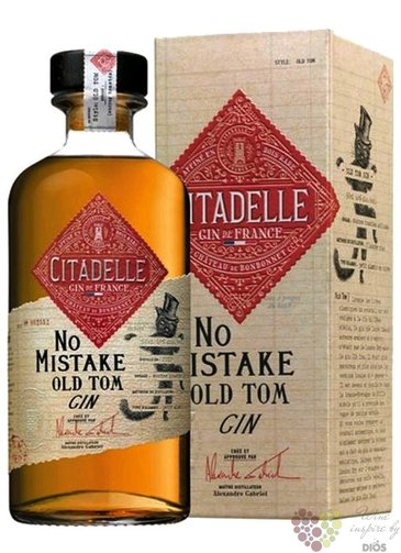 Citadelle „ no Mistake Old Tom ” premium French aged gin 46% vol.  0.50 l