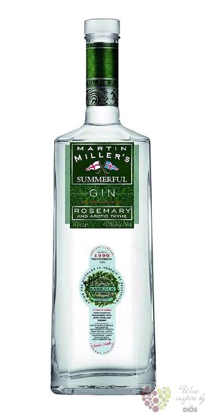 Martin Millers ltd.  Summerfull  English London Dry gin 40% vol.  0.70 l