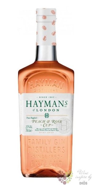 Haymans of London  Peach &amp; Rose  English flavored gin 25% vol.  0.70 l