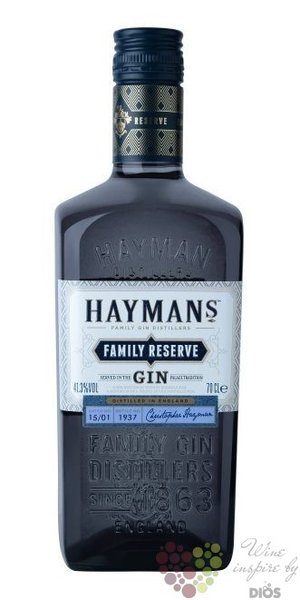 Haymans of London  Family reserve  English London dry gin 41.3% vol.  0.70 l