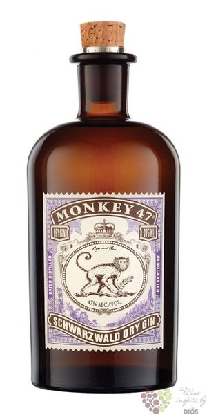 Monkey 47 Schwarzwald dry German gin 47% vol.  0.50 l