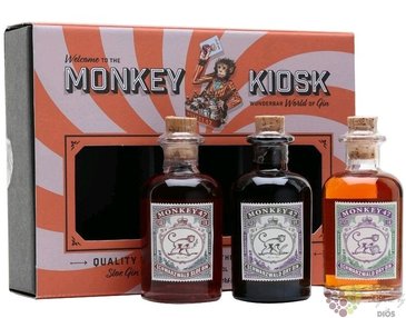 Monkey 47  Kiosk  Schwarzwald dry German gin 47% vol.  3x0.05 l