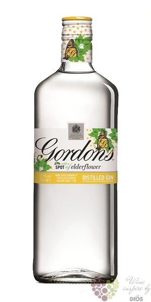 Gordons  Elderflower  flavored English gin 37.5% vol.  0.70 l