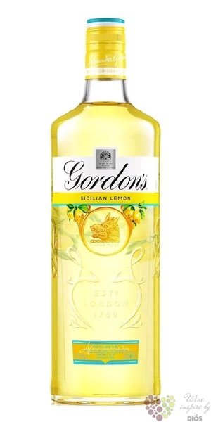 Gordons  Sicilian Lemon  flavored English gin 37.5% vol.  0.70 l