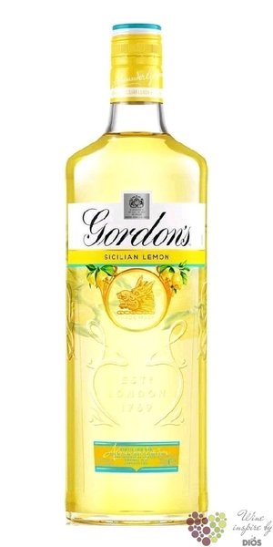 Gordons  Sicilian Lemon  flavored English gin 37.5% vol.  1.00 l