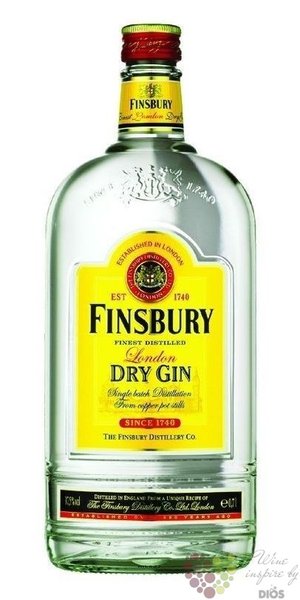 Finsbury British London Dry gin 37.5% vol.  1.00 l