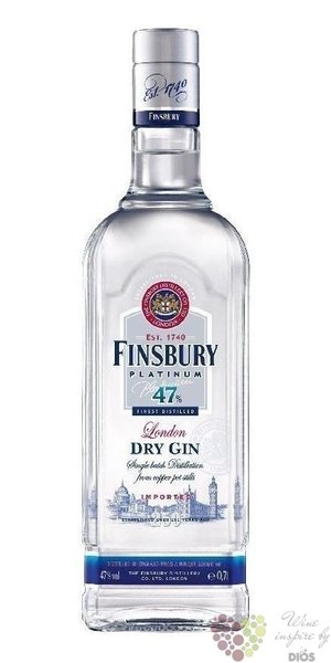 Finsbury  Platinum  British London Dry gin 47% vol.  1.00 l