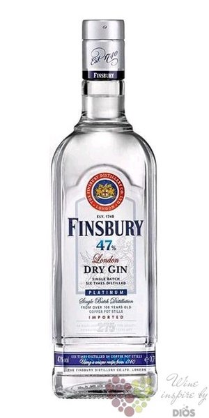 Finsbury „ Platinum ” British London Dry gin 47% vol.  0.70 l