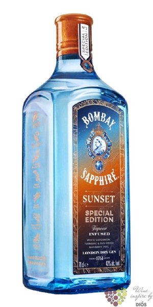 Bombay Special edition no.2  Saphire Sunset  premium London Dry gin 43% vol.  0.70 l