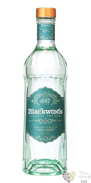 Blackwoods  Vintage 2017  premium Scotch gin 40% vol.  0.70 l