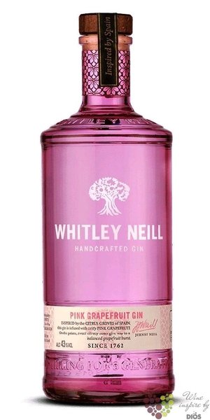 Whitley Neill  Pink Grapefruit  British flavored small batch gin 43% vol.  0.05 l