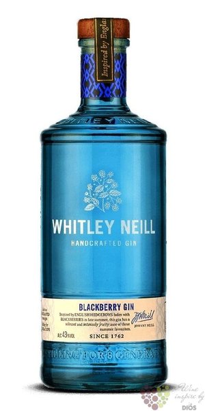 Whitley Neill  Blackberry  British flavored small batch gin 43% vol.  0.70 l