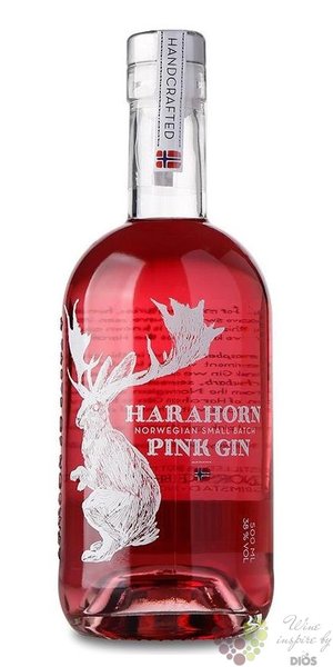Harahorn  Pink  Norwegian flavored gin 40% vol.  0.50 l