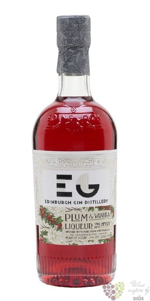 Edinburgh „ Plum &amp; Vanilla ” Scottish flavored gin 20% vol.  0.50 l