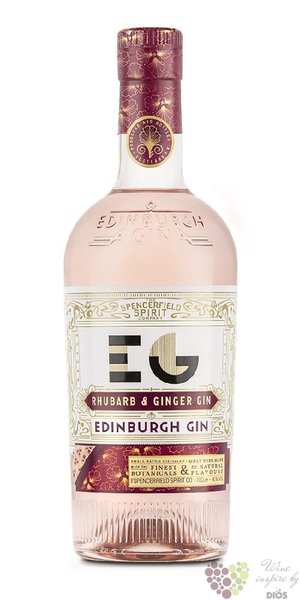 Edinburgh „ Rhubarb &amp; ginger ” Scottish flavored gin 20% vol.  0.50 l