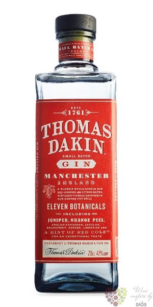 Thomas Dakin English London dry gin 42% vol.  0.70 l