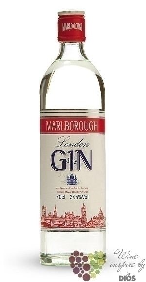 Marlborough London dry gin by Ian MacLeod 37.5% vol.  1.00 l