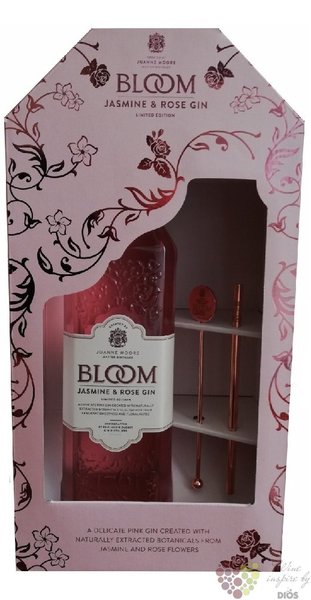 Greenalls  Bloom Jasmin &amp; Rose  gift set premium flavored British gin 40% vol.  0.70 l