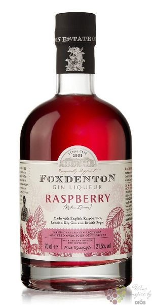 Foxdenton „ Raspberry ” English flavored gin liqueur 21.5% vol.  0.70 l