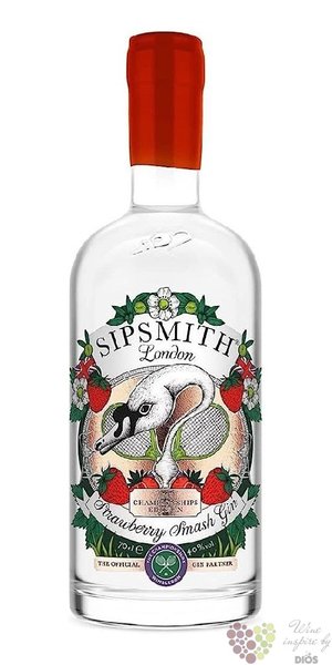 Sipsmith  Strawberry Smash  Champiinship ltd English flavored gin 40% vol  0.70 l