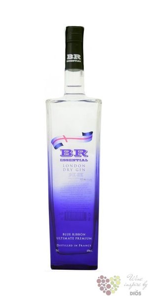 BR essential  Blue ribbon  premium French London dry gin 40% vol.    0.70 l