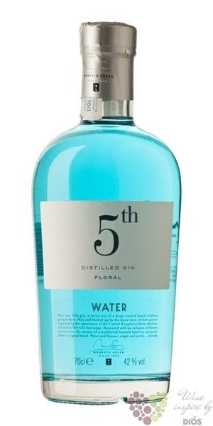 5th  Water Floral  flavored Spanish gin 42% vol.  0.70 l
