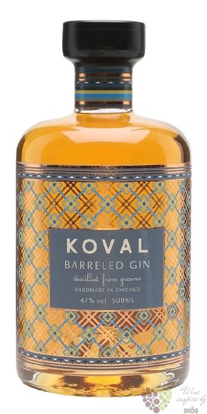 Koval  Barreled  aged Illinois gin 47% vol.  0.50 l
