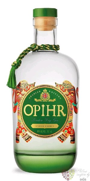 Opihr edition „ Arabian Black lemons ” British London dry gin 43% vol.  0.70 l