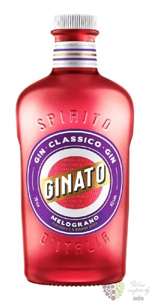 Ginato  Melograno Pomegranate  Italian flavoured gin 43% vol.  0.70 l