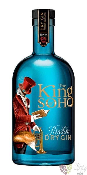 King of Soho English London dry gin 42% vol.  0.70 l