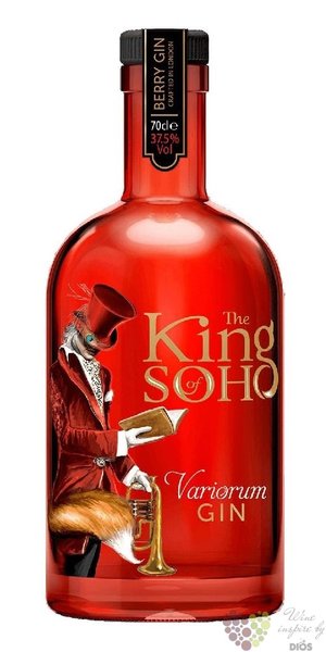 King of Soho  Variorum - Pink strawberry edition  English Berry gin 37.5% vol.  0.70 l