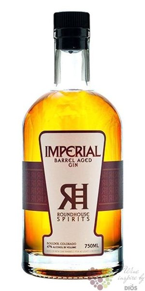 Roundhouse „ Imperial barrel aged ” USA Colorado botanicals dry gin 47% vol.  0.70 l
