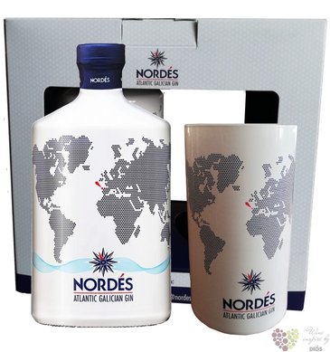 Nordés 2 glass set Galician gin 40% vol.  0.70 l