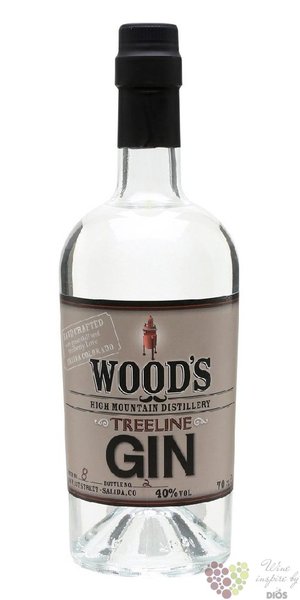 Woods  Treeline  American dry gin by High Mountain distillery 40% vol.  0.70 l