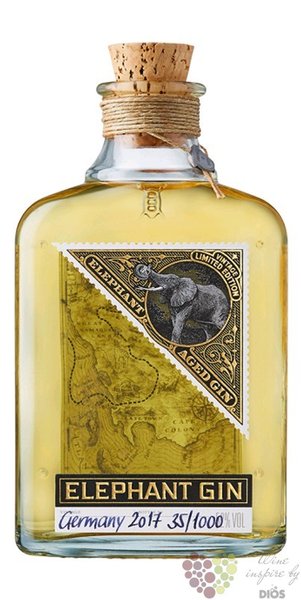 Elephant „ Aged ” ltd. edition of German gin 52% vol. 0.50 l