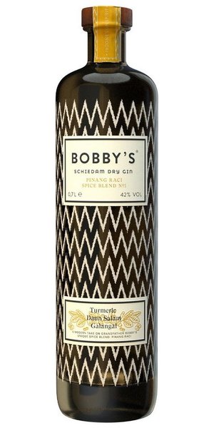 Bobbys Schiedam Pinang Raci Dutch dry gin  42% vol.  0.70 l