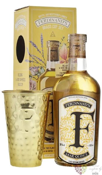 Ferdinands Saar  Quince  gift set German gin 30% vol.  0.50 l