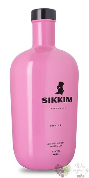 Sikkim  Fraise  flavored Spanish gin 40% vol.  0.70 l
