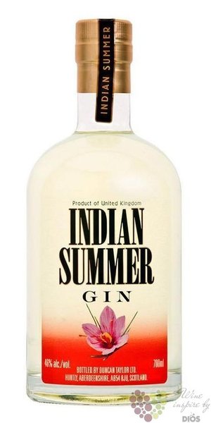 Indian Summer  Saffron  Scotch gin by Duncan Taylor Ltd. 46% vol.  0.70 l