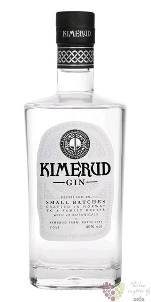 Kimerud Norway Craft distilled gin 40% vol.  0.70 l