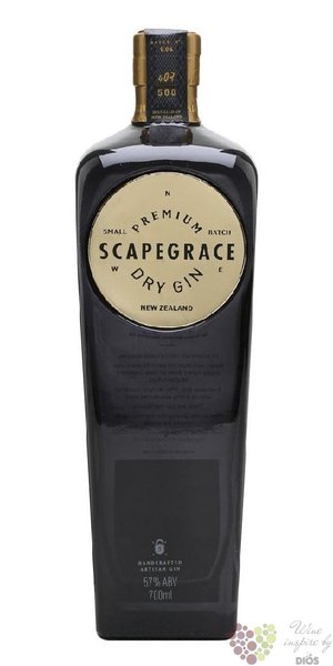 ScapeGrace  Premium Gold  small batch New Zealand gin by Rogue Society 57% vol. 0.70 l