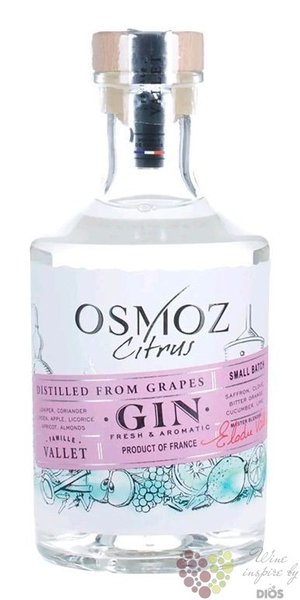 Osmoz  Citrus  French wine gin by Chateau Montifaud 46% vol.  0.70 l
