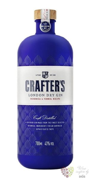Crafters London dry Estonian gin 43% vol.  1.00 l