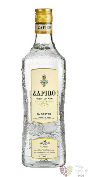 Zafiro Premium Classic gin  37.5% vol.  0.70 l