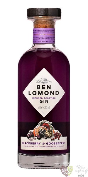 Ben Lomond  Blackberry &amp; Gooseberry  infused Scottish gin 38% vol.  0.70 l