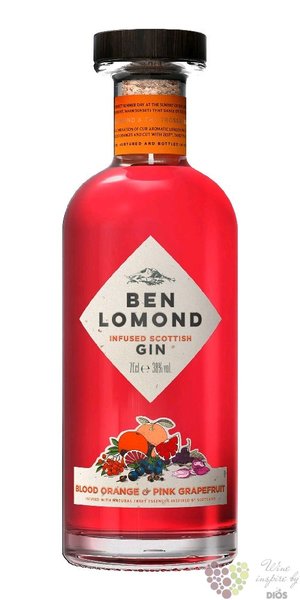 Ben Lomond  Blood Orange and Pink Grapefruit  infused Scottish gin 38% vol.  0.70 l