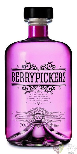 Berry Pickers Strawberry flower Spanish gin 38% vol.  0.70 l