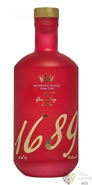 1689 „ Queen Mary edition - Pink ” Dutch flavored craft gin 38.5% vol.  0.70 l