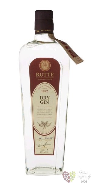 Rutte  Original  Dutch dry gin 43% vol.  0.70 l